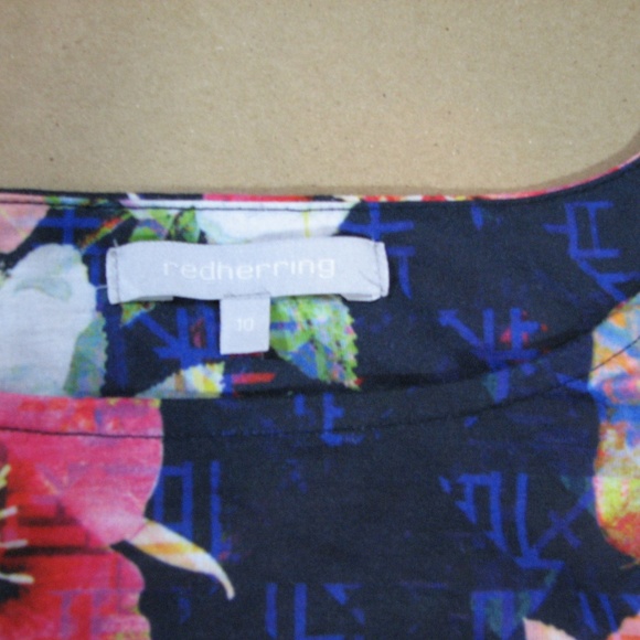 Redherring Floral Dress Short Sleeve Women's Size 6 US - Picture 2 of 4